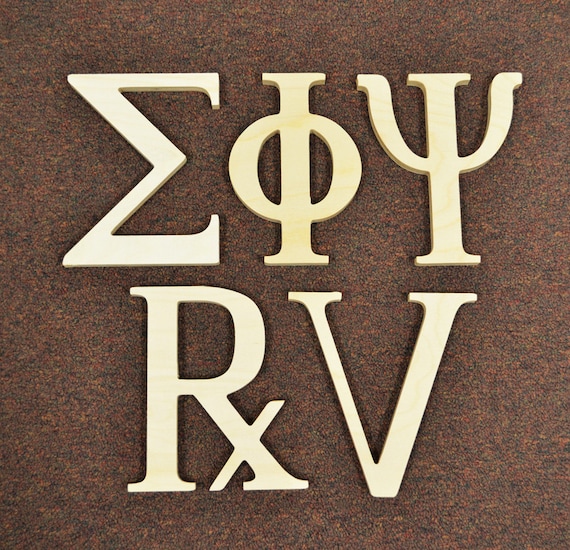 1 2 inch wooden greek letters