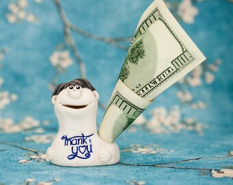 Thank You Gift Ceramic Sculpture Creative Gifts Money Gifts Birthday Gift Ideas Christmas Gift Appreciation Gift Unique Gift Giving Thanks