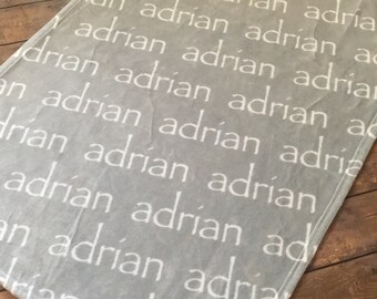 SALE * Personalized Baby Blanket Newborn Swaddle Baby Girl Baby Boy Infant Toddler Nursery Velveteen Fleece Receiving Blanket