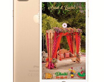 Punjabi Dholki/Jaggo/Sangeet SnapChat Wedding Filter