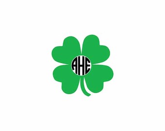 Download shamrock svg shamrock monogram svg st Patrick's day svg