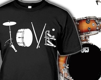 Drummer Tee - Drums shirt for Fans - Drummer Gift - Drums Hoodie - Sizes up to 5XL!