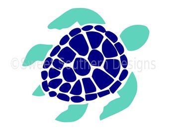 Download Sea turtle monogram SVG instant download design for cricut ...