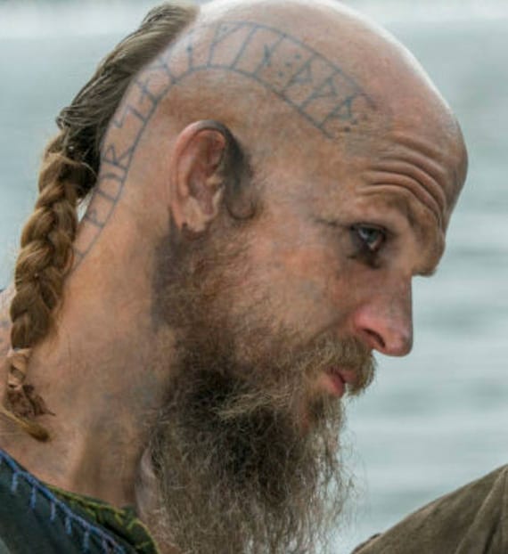 Floki Head Tattoo Vikings for Cosplay. Custom Made to Order. Floki Head Tattoo Vikings for Cosplay. Custom Made to Order.