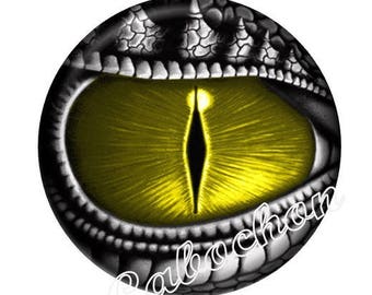 1 cabochon 30mm glass cabochon steampunk dragon eye image shown