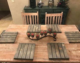 Set of 2 Wood Placemats