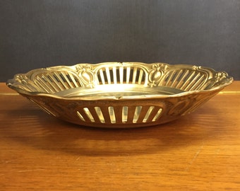 Brass bowl, fruit bowl, vintage, 60s