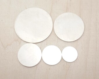 Sterling Silver Stamping Blanks - Sterling Silver Blank Disc - Stamping Disc - Sterling Silver Stamping Disc - Sterling Silver Supplies