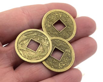 Ancient coins Chinese Feng Shui lucky D1