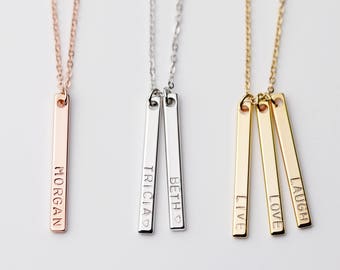 Mother Gift from Daughter Mom Necklace With Kids Names Mother Daughter Gift - 6N