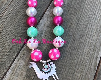 Llama Llama Chunky Necklace