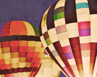 Hot Air Balloons - 8x10 photograph - fine art print - vintage photography - romantic - valentines day - wedding gift