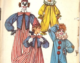 Simplicity 9051 Clown Costumes for Boys and Girls ID381