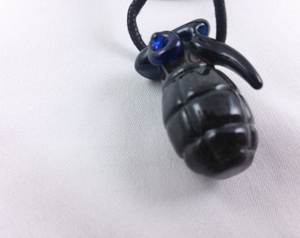 Grenade - Glass Pendant Necklace