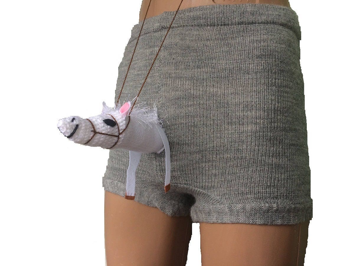 horse boxers funny underwear knit shorts knit boxers sexy
