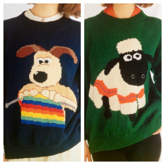wallace and gromit and shaun the sheep knitting patterns
