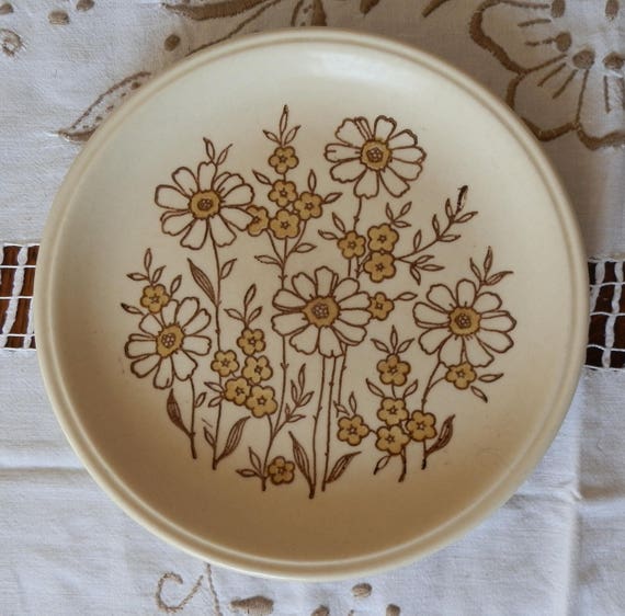 Vintage 1970\'s Biltons Ironstone Brown and Cream Floral Vintage 1970\'s Biltons Ironstone Brown and Cream Floral