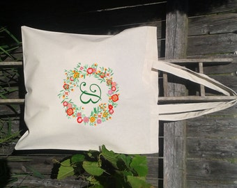 Bridesmaid Tote Bag, Monogram Tote Bag, Personalized Bridesmaid Gift Bag, Bridal Party Gift Tote, Canvas Tote Bag
