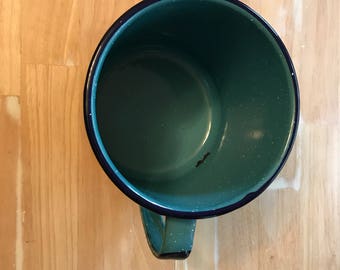 Blue Enamelware Utensil Holder