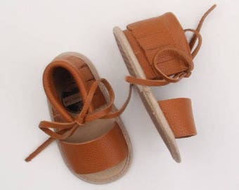 Boho Sandal / Baby sandal / Leather Boho Sandals / Brown baby shoe