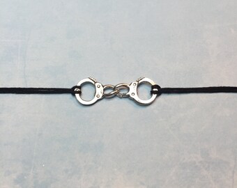Handcuff Bracelet~Partners in Crime Bracelet-Friendship Bracelet-Make a Wish Bracelet-Handcuff jewelry- BFF Bracelet-Best Friend Bracelet