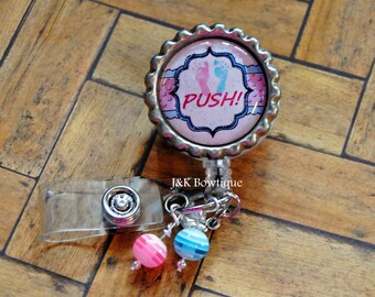 Labor & Delivery Nurse badge reel, midwife badge reel, Retractable badge reel, nurse badge reel, badge reel holder, badge reel nurse