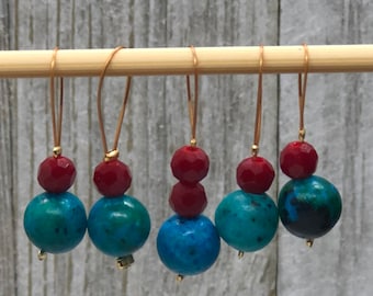 Set of 5 Snag Free Stitch Markers