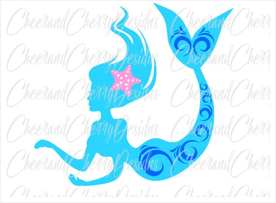 Download Mermaid svg Mermaid cut file Mermaid DXF Mermaid vinyl ...