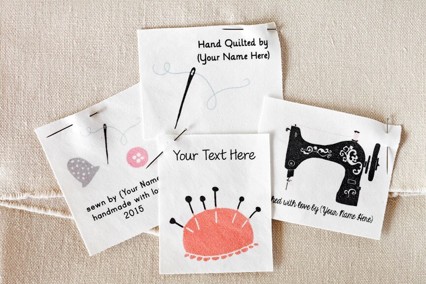 Personalized Quilt Labels 8 large custom quilting labels