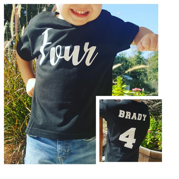 Boys 4th Birthday Shirt Four Birthday Shirt 4 Year Old