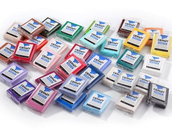 Set of 15 pieces of CERNIT NUMBER ONE polymer clay - choose any colors by yourself. Polymer clay Cernit. Oven baked clay