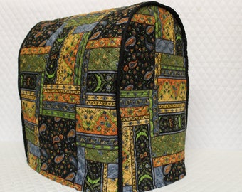 Black Patch Quilted KitchenAid Mixer Cover