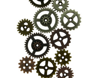 Mini Gears by Tim Holtz (Pkg of 12) (EB2025)