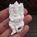 Fine detail hand carved Large Ganesha ,GANESH, Ox Bone carving, Jewelry making Supplies S3282