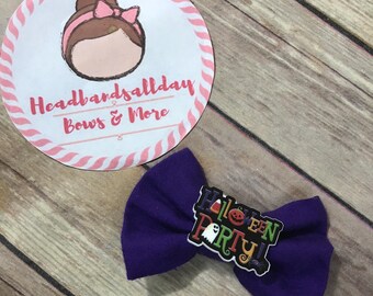 Halloween party bow