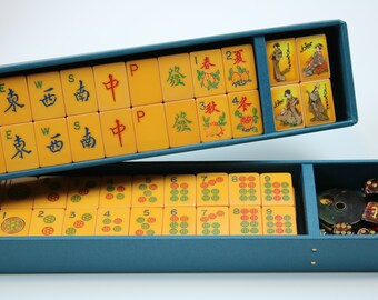 Mah Jong TILE TRAYS ~ BLUE ~ fits vintage cases ~ Mah Jongg