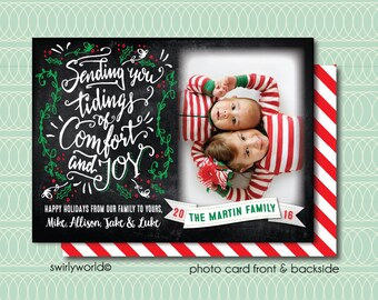 Retro Christmas Photo Cards, Retro Holiday Photo Cards, Unique Christmas Photo Cards, Holiday Photo Collages, Christmas Photocards HOL601