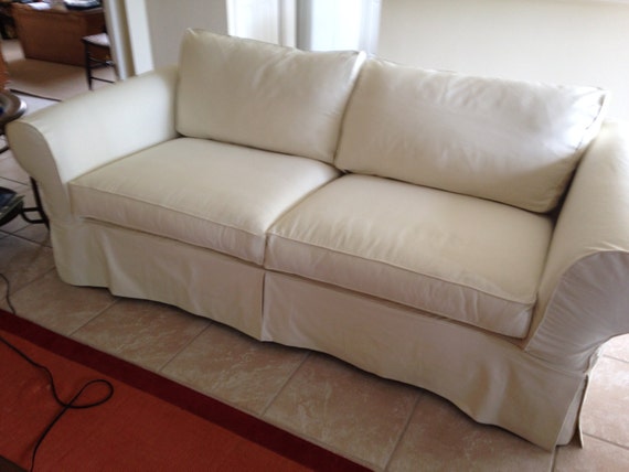 Custom Sofa Slipcover with Seat & Back Cushions Over 61