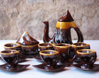 Vintage Vallauris Mid Century Coffee Set