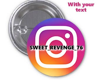 Badge ou porte-clé réseau social avec votre texte