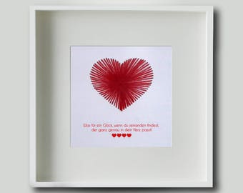 Bild + Rahmen - Geschenk Muttertag, Geschenk Oma, Geburtstag Mama, Geschenk für beste Freundin, Lieblingsmenschen, handgestickt, handgemacht