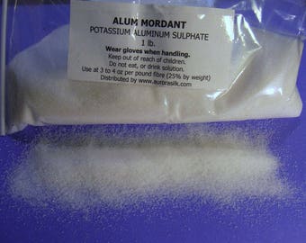 Alum Mordant | Potassium Aluminum Sulfate | Aluminum Sulphate | Natural Dye Mordant | Dye Fixer | Food Grade Alum | Mineral Salt | Eco Dye