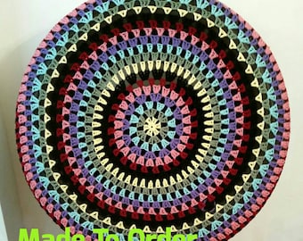 Granny Circle Crochet Spare Tire Cover