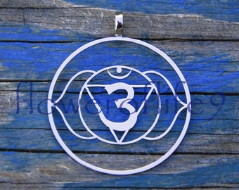 6th Chakra pendant (1 3/8 inch) - Stainless Steel