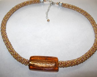Tuscan Sun Kumihimo Necklace