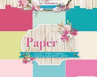 two pockets 15.2 36 papers x 15.2 cm 36 LIGHT ROMANTIC SUMMER STUDIO