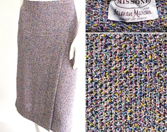 Vintage 1970s Missoni for Neiman-Marcus Pastel Knit Skirt
