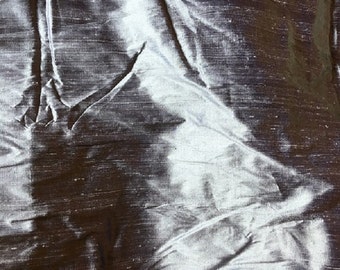 Indian silk Dupioni Fabric.Lavender gray grey color.100% silk. 55" wide . SD 3.