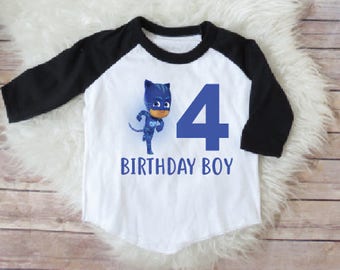 Pj mask birthday shirt, catboy birthday shirt, pj mask birthday party, pj mask shirt, personalized catboy shirt, pj mask party, catboy shirt