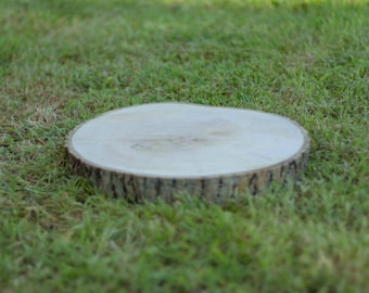 Wood slices 15-20cm rustic display centrepieces